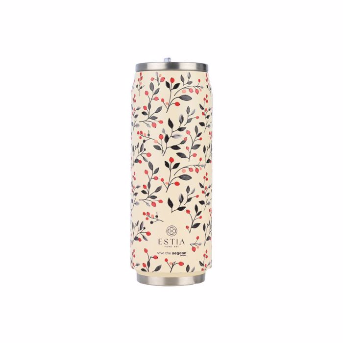 ThERMOS TRAVEL CUP SAVE THE AEGEAN 500ml BLOOM BEIGE