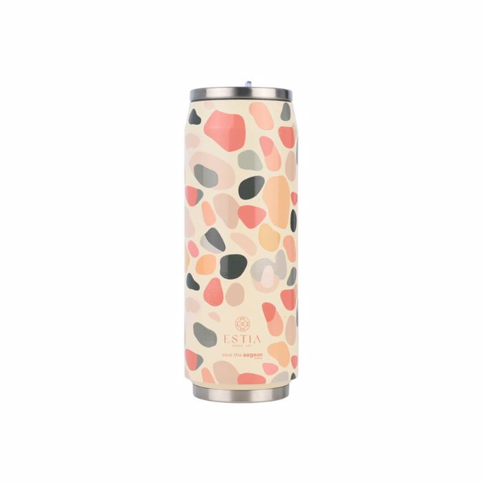 ThERMOS TRAVEL CUP SAVE THE AEGEAN 500ml HUE PEBBLES