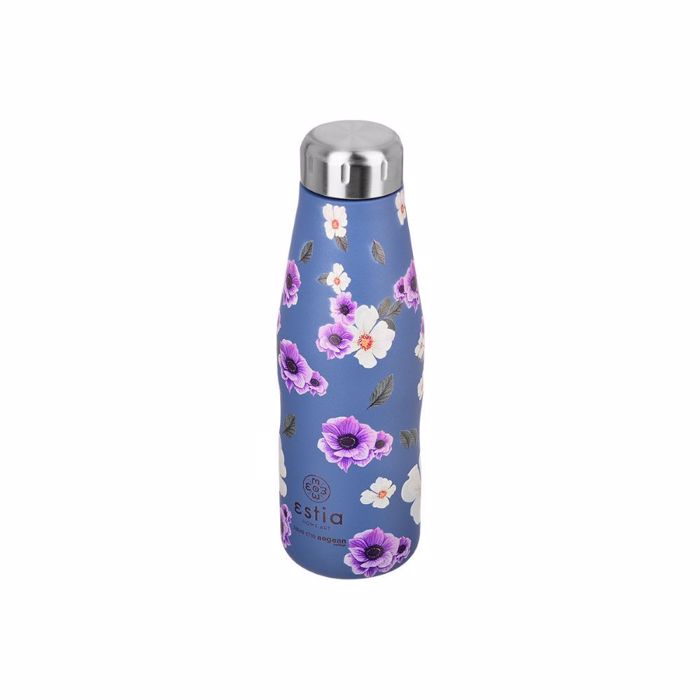ESTIA ThERMOS TRAVEL FLASK SAVE THE AEGEAN 500ml GARDEN BLUE