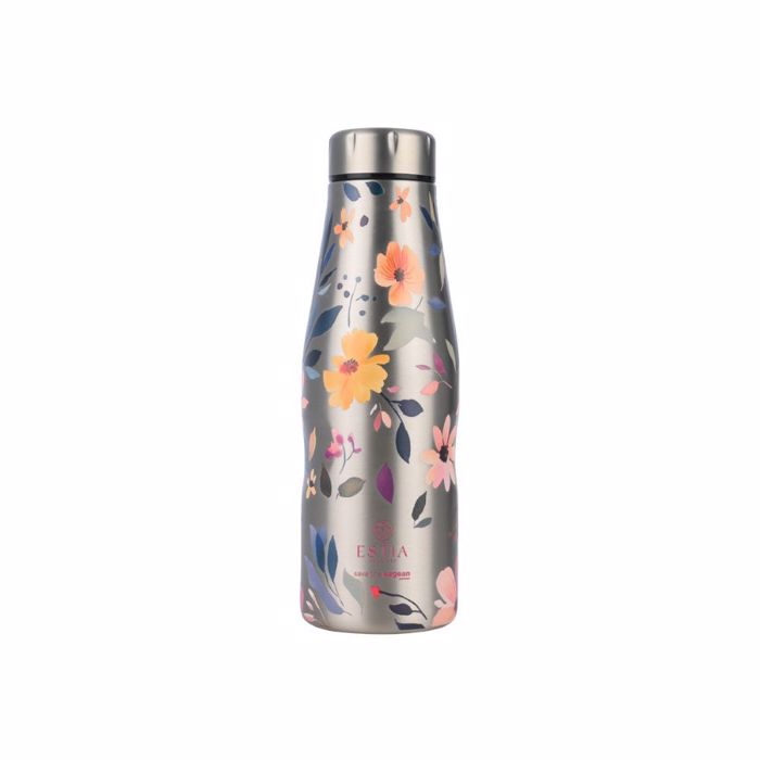 ESTIA ThERMOS TRAVEL FLASK SAVE THE AEGEAN 500ml SILVER BOTANIC