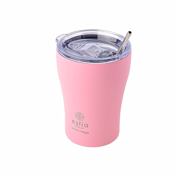 ESTIA ThERMOS COFFEE MUG SAVE THE AEGEAN 350ml BLOSSOM ROSE