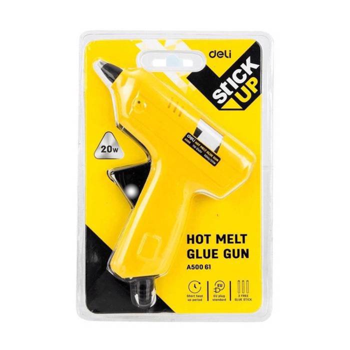 DELI PISTOLI ILEKTRIKO SILIKONIS GA ThERMOKOLLISI 7mm & 3 ANTALLAKTIKA