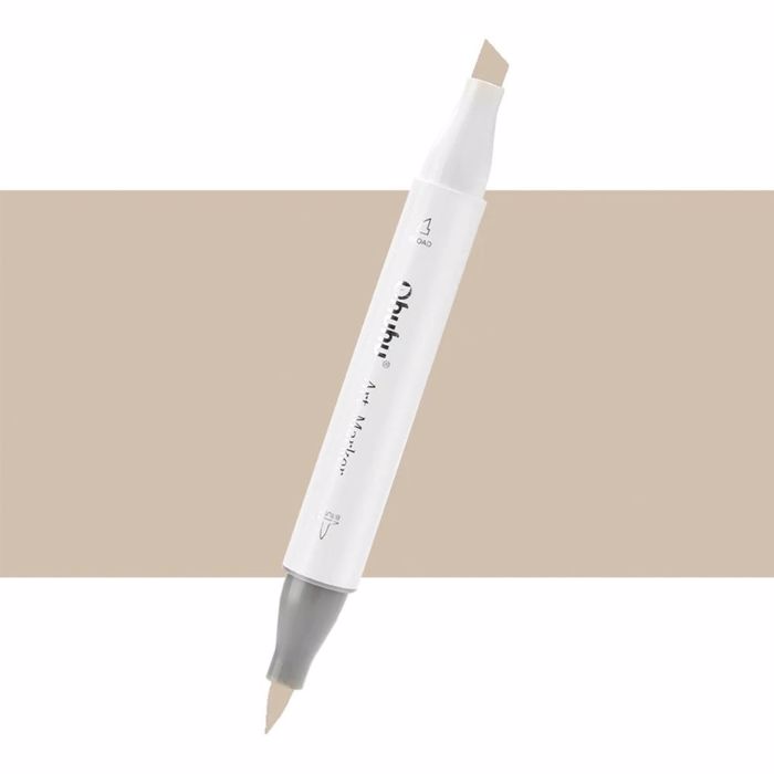 OHUHU MARKADOROS ALKOOLIS BRUSH & CHISEL N.YG080 YELLOW GREY