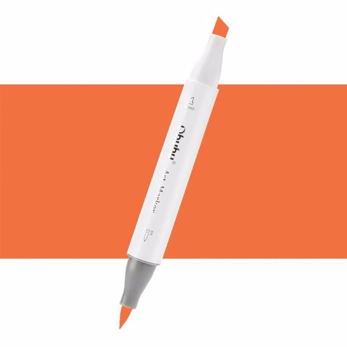 OHUHU MARKADOROS ALKOOLIS BRUSH & CHISEL N.YR190 CADMIUM ORANGE