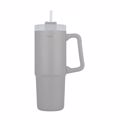 HOMELY ThERMOS STRAW TUMBLER 900ml PEBBLE GRAY