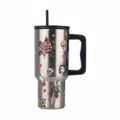 ESTIA ThERMOS STRAW TUMBLER XL SAVE THE AEGEAN 900ml OLD SCHOOL