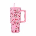 ESTIA ThERMOS STRAW TUMBLER XL SAVE THE AEGEAN 900ml CHERRY ROSE
