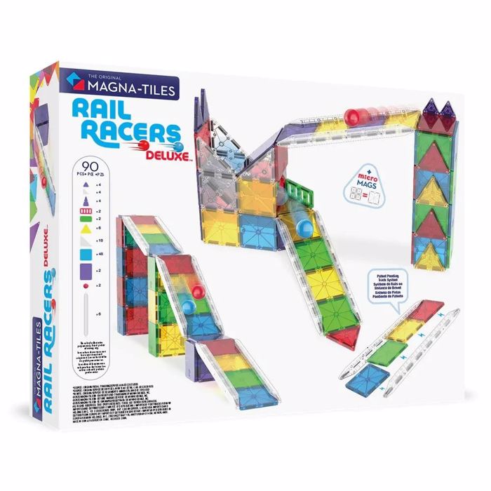 MAGNATILES RAIL RACERS DELUXE 90 SET