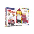 MAGNA-TILES FIRE STATION 50tmx- MAGITIKA PLAKIDIA STEM ME PuROSBESTIKO STAThMO