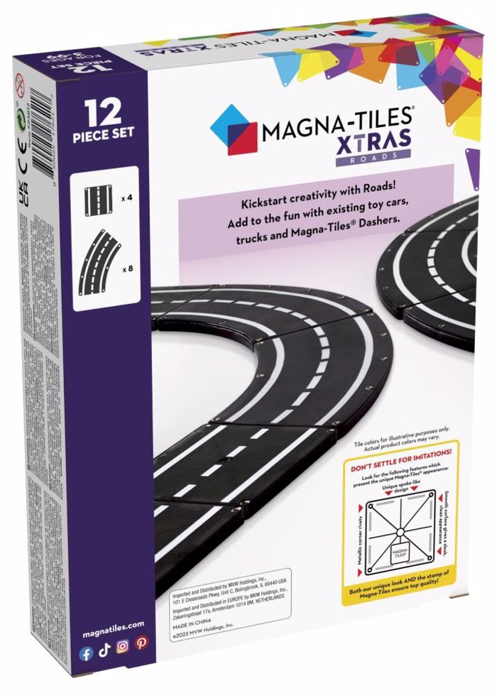 MAGNATILES XTRAS ROAD 12 SET