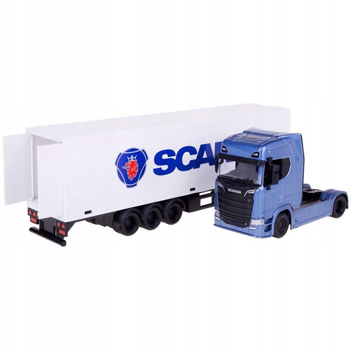 BURAGO 1/43 SCANIA HAULER WITH TRAILER