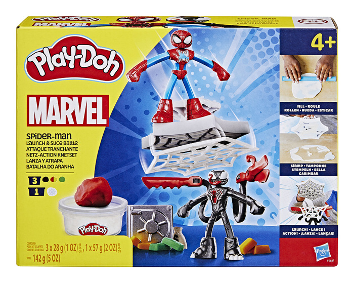 PLAY DOH KATASKEuES ME PLASTELINI- MARVEL SPIDERMAN PLAYSET