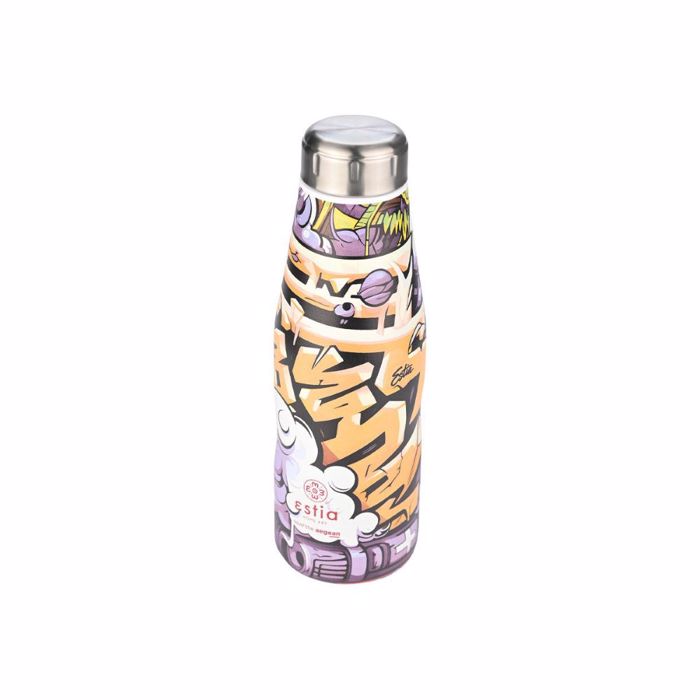 ThERMOS TRAVEL FLASK SAVE THE AEGEAN 500ml GRAFFITI RYTHM