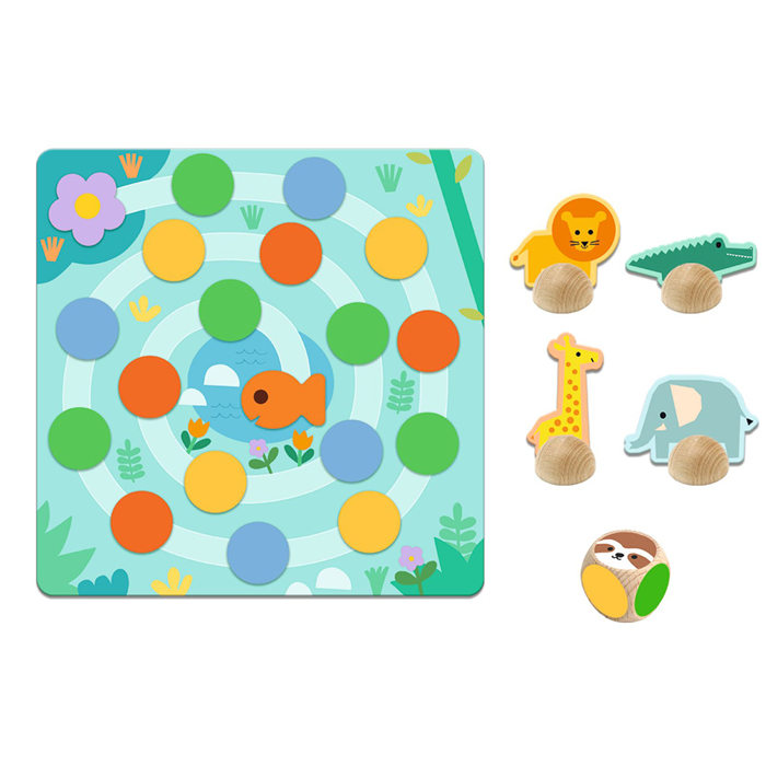 DJECO 5 GAMES BOX (MEMO-DOMINO-LOTO-PUZZLE-LUDO)