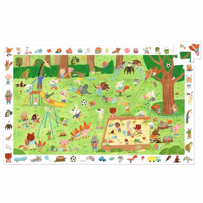 DJECO PUZZLE PARATIRITIKOTITAS ME AFISA ZOAKIA STON KIPO 35tem