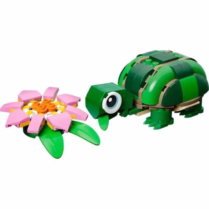 LEGO TURTLE WITH A WATER LILY FLOWER 124pcs