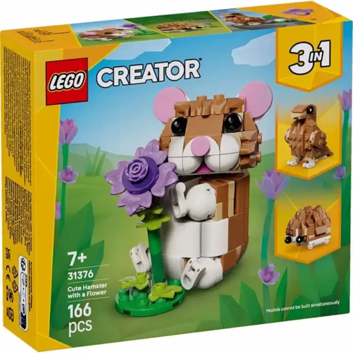 LEGO CUTE HAMSTER WITH A FLOWER 166pcs