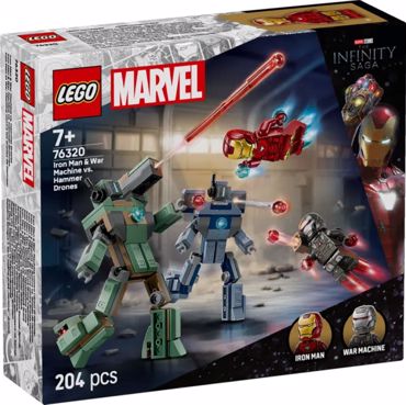 LEGO IRON MAN & WAR MACHINE VS HAMMER DRONES 204pcs
