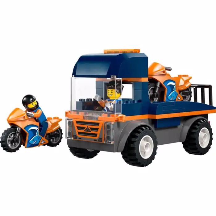 LEGO CITY MOTORCYCLE TRANSPORTER 88pcs