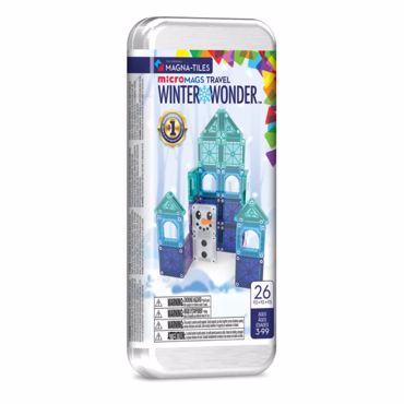 MAGNA-TILES microMAGS WINTER WONDER TRAVEL 26τμχ- ΜΙΚΡΑ ΜΑΓΝΗΤΙΚΑ ΠΛΑΚΙΔΙΑ STEM ΤΑΞΙΔΙΟΥ