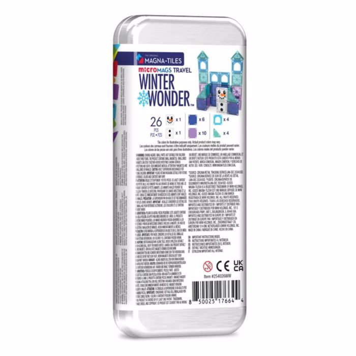 MAGNA-TILES microMAGS WINTER WONDER TRAVEL 26tmx- MIKRA MAGITIKA PLAKIDIA STEM TAXIDIOu