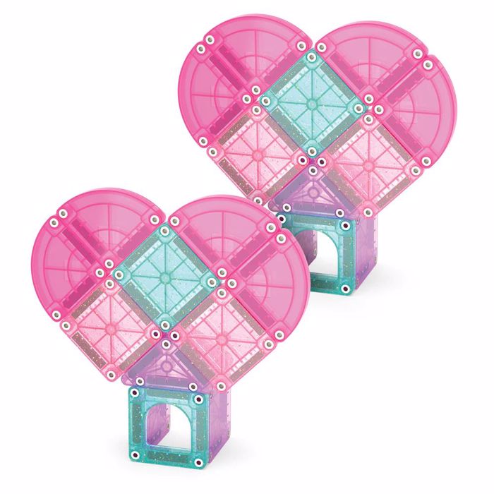 MAGNA-TILES microMAGS HEART TO HEART TRAVEL 26tmx- MIKRA MAGITIKA PLAKIDIA STEM TAXIDIOu