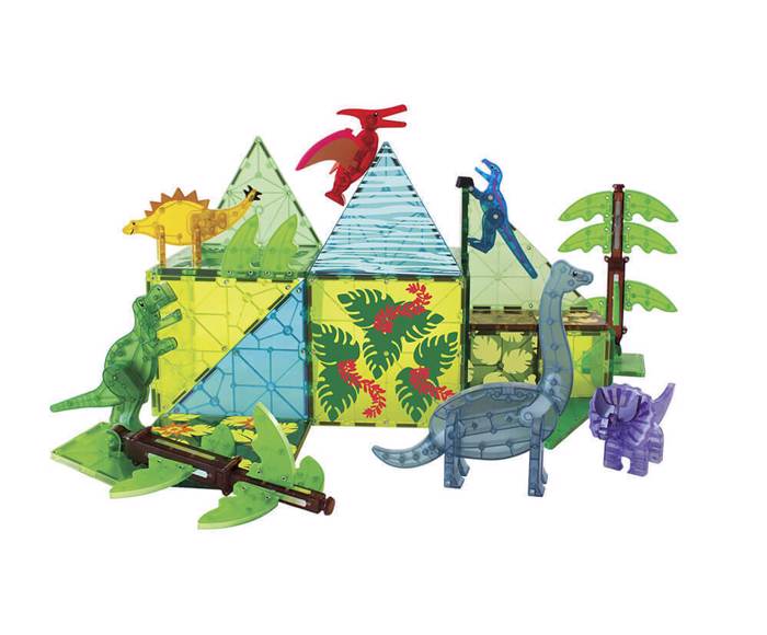 MAGNA-TILES DINOWORLD XL 50tmx- MAGITIKA PLAKIDIA STEM ME DEINOSAuROuS