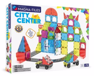 MAGNA-TILES CITY CENTER 110τμχ- ΜΑΓΝΗΤΙΚΑ ΠΛΑΚΙΔΙΑ STEM ΓΙΑ ΚΑΤΑΣΚΕΥΕΣ