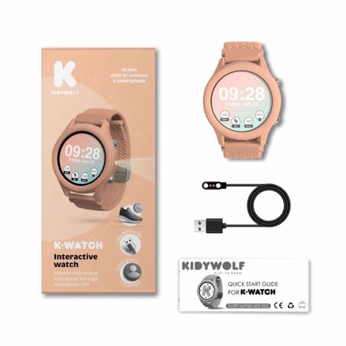 KIDYWOLF PAIDIKO ROLOI SMARTWATCH ME OThONI AFIS & EPANAFORTIZOMENI MPATARIA