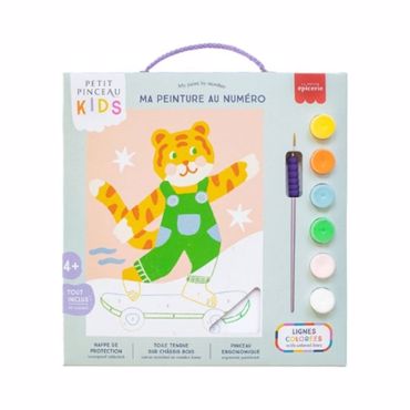 PETIT PINCEAU ΣΕΤ ΠΑΙΔΙΚΗ ΖΩΓΡΑΦΙΚΗ ΜΕ ΑΡΙΘΜΟΥΣ- TITI SKATE