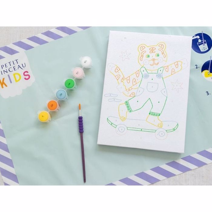 PETIT PINCEAU SET PAIDIKI ZOGAFIKI ME ARIThMOuS- TITI SKATE