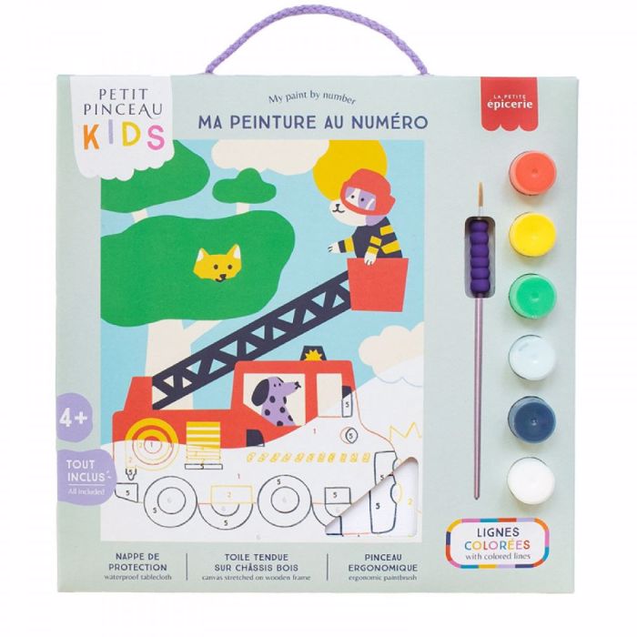 PETIT PINCEAU SET PAIDIKI ZOGAFIKI ME ARIThMOuS- WOUF