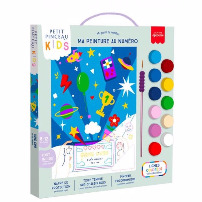 PETIT PINCEAU SET PAIDIKI ZOGAFIKI ME ARIThMOuS- VIDEO GAMES