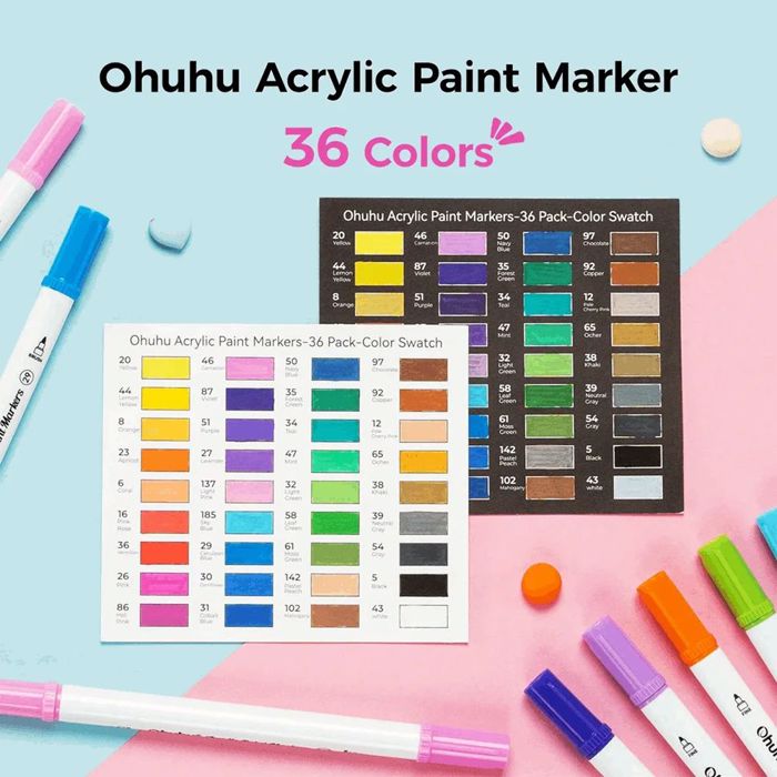 OHUHU MARKADOROI AKRuLIKOI FINE & DOT SET 36tmx
