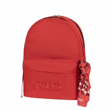 POLO ΣΑΚΙΔΙΟ ORIGINAL DOUBLE SCARF ΚΟΚΚΙΝΟ
