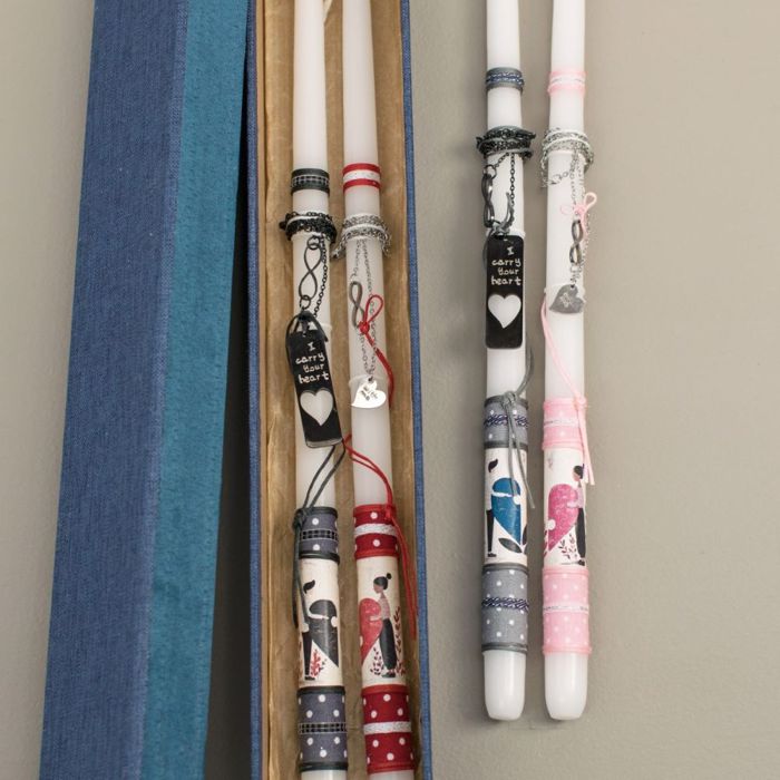 LAMPADA DIPLI ME KREMASTO KARDIA