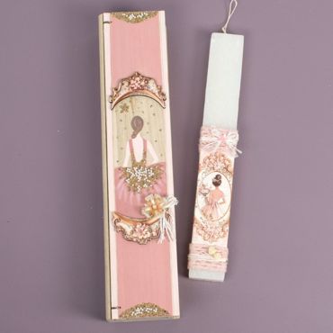 ΛΑΜΠΑΔΑ ΠΛΑΚΕ ΖΩΓΡΑΦΙΣΤΗ ΚΟΡΙΤΣΙ ΣΕ ΚΟΡΝΙΖΑ ΜΕ ΞΥΛΙΝΗ ΘΗΚΗ