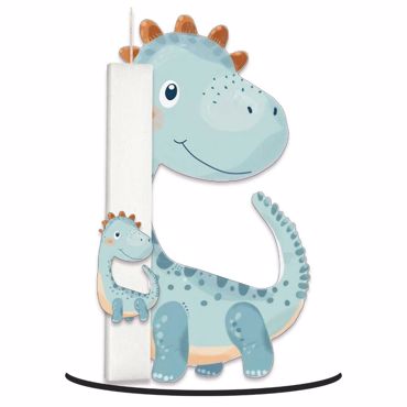 WOODENSTYLE ΛΑΜΠΑΔΑ ΠΛΑΚΕ ΜΕ ΔΙΑΚΟΣΜΗΤΙΚΟ ΣΕ ΞΥΛΙΝΗ ΒΑΣΗ- ΔΕΙΝΟΣΑΥΡΟΣ