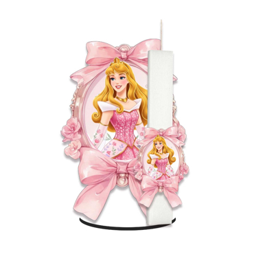 WOODENSTYLE ΛΑΜΠΑΔΑ ΠΛΑΚΕ ΜΕ ΔΙΑΚΟΣΜΗΤΙΚΟ ΣΕ ΞΥΛΙΝΗ ΒΑΣΗ- ΩΡΑΙΑ ΚΟΙΜΩΜΕΝΗ