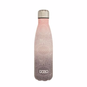 POLO ΘΕΡΜΟΣ STAINLESS STEEL 0,50L ΡΟΖ/ΜΠΛΕ