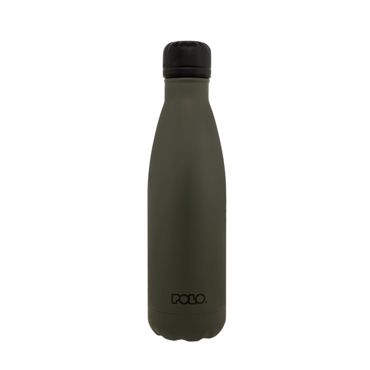 POLO ΘΕΡΜΟΣ STAINLESS STEEL 0,50L ΤΙΤΑΝΙΟ/ΜΑΥΡΟ