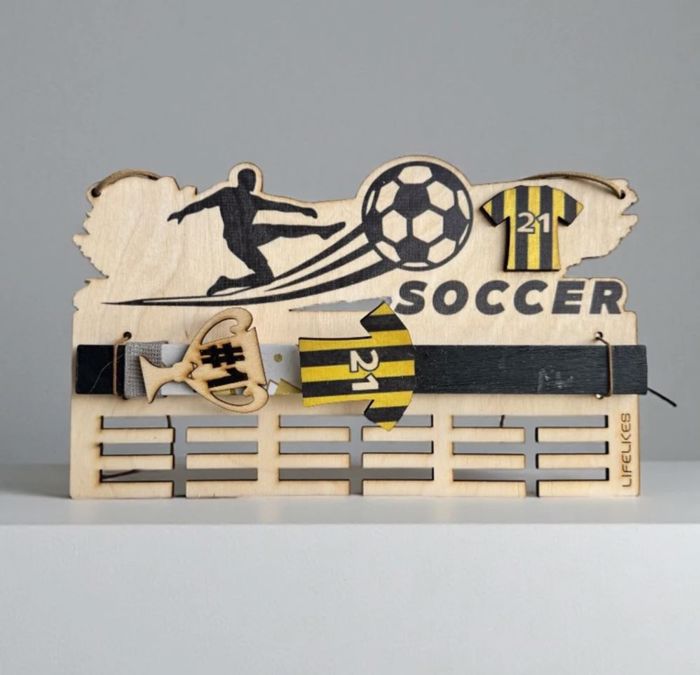 LIFELIKES LAMPADA PLAKE ME XuLINO TAMPLO- SOCCER KITRINO