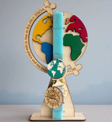 LIFELIKES ΛΑΜΠΑΔΑ ΠΛΑΚΕ ΜΕ ΞΥΛΙΝΟ ΤΑΜΠΛΟ- ΥΔΡΟΓΕΙΟΣ