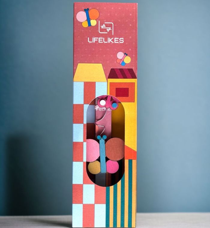 LIFELIKES LAMPADA PLAKE SE KOuTI- THE BUTTERFLY