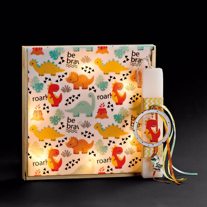 ADOREX LAMPADA PLAKE KONTI ME PLEXIGLAS FOTISTIKO- DEINOSAuROS