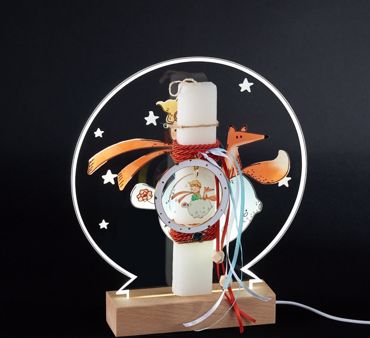 ADOREX ΛΑΜΠΑΔΑ ΠΛΑΚΕ ΚΟΝΤΗ ΜΕ ΠΛΕΞΙΓΚΛΑΣ ΜΕ LED ΒΑΣΗ- ΠΡΙΓΚΙΠΑΣ