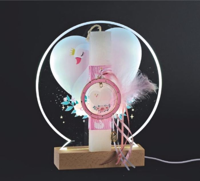 ADOREX LAMPADA PLAKE KONTI ME PLEXIGLAS ME LED BASI- KuKNOS