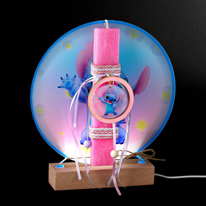 ADOREX LAMPADA PLAKE KONTI ME PLEXIGLAS ME LED BASI- STITCH