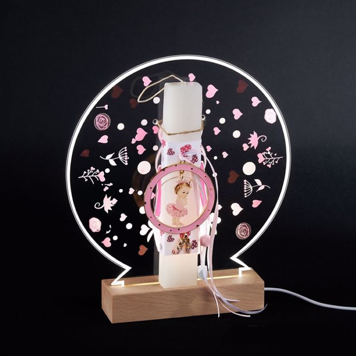 ADOREX LAMPADA PLAKE KONTI ME PLEXIGLAS ME LED BASI- MPALARINA