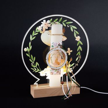 ADOREX ΛΑΜΠΑΔΑ ΠΛΑΚΕ ΚΟΝΤΗ ΜΕ ΠΛΕΞΙΓΚΛΑΣ ΜΕ LED ΒΑΣΗ- ΚΑΜΗΛΟΠΑΡΔΑΛΗ